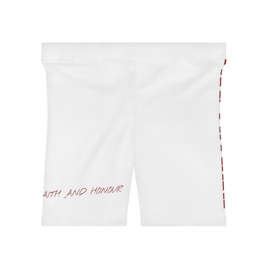 GRA X D.I. White Biker Shorts